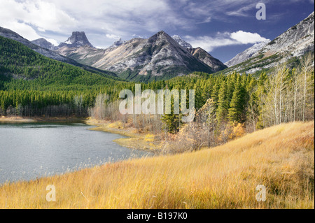 Wedge Pond, Kananaskis Country, Alberta, Canada Stock Photo