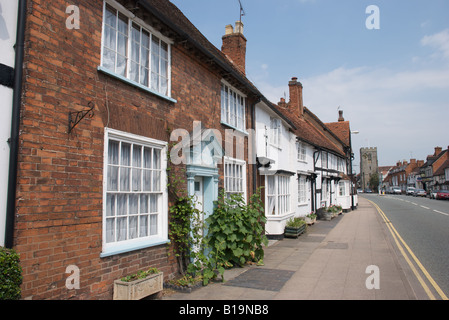 High Street, Henley-in-Arden, Warwickshire, England Stock Photo