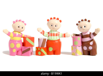 The Tombliboos, toy dolls from In The Night Garden children's television show Stock Photo