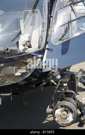 EC 145 EUROCOPTER HELICOPTER EQUIPPED AND USED FOR POLICE SURVEILLANCE PARAPUBLIC AND SEARCH AND RESCUE ROLE Stock Photo