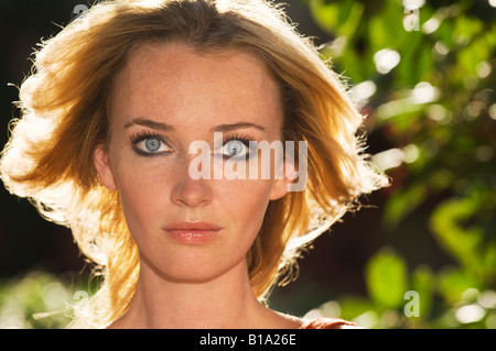 Portrait of young blonde woman Stock Photo