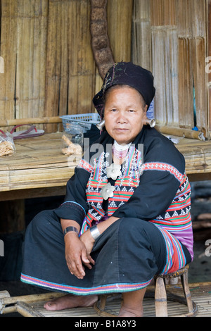 Padaung Hill Tribe Women Long-neck tribal people Mae Hong Son Thailand Stock Photo