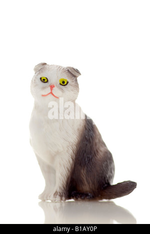 Toy plastic cat Stock Photo