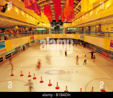 roller rink in China World Trade Center,Beijing,China Stock Photo