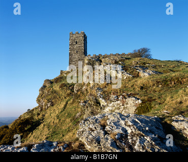 The Church of St Michael on Brent Tor on the edge of the Dartmoor National Park, Brentor, Devon, England. Stock Photo
