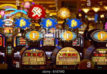 Slot Machine Multile Rows Rows of casino slot machines. Las Vegas, Nevada, USA February 24th ...