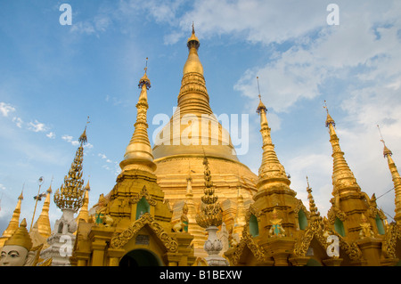 The Buddhist Shwedagon Pagoda in Yangon, Myanmar Stock Photo