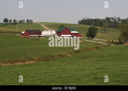 Amish Country Farm Central Ohio Stock Photo