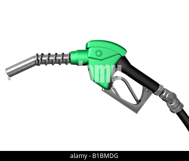Isolated illustration of a dripping gas pump nozzle Stock Photo