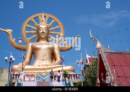 Wat Phra Yai ( Aka temple of the Big Buddha ) , Big Buddha Beach , Koh Samui , Thailand Stock Photo