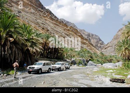geography / travel, Oman, tourism, expedition in Western Hajar Mountains at Sahtan Wadi, Additional-Rights-Clearance-Info-Not-Available Stock Photo
