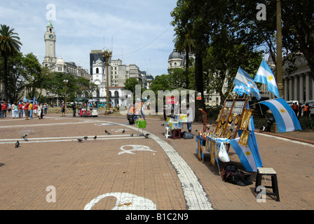 geography / travel, Argentina, Buenos Aires, squares, Plaza de Mayo, Additional-Rights-Clearance-Info-Not-Available Stock Photo