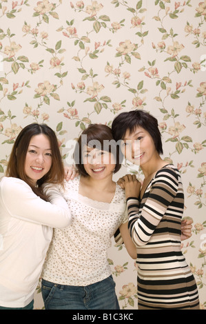 Portrait of three young women Stock Photo