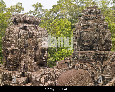 Bayon temple, Angkor Thom, Cambodia Stock Photo