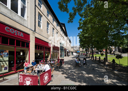 Costa Coffee Cafe in the town centre, Norfolk Square, Glossop, Peak District, Derbyshire, England, United Kingdom Stock Photo