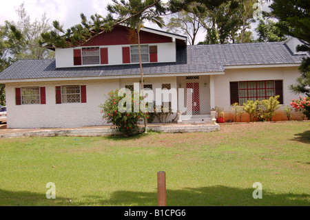 jamaica mandeville house beautiful alamy pretty pink