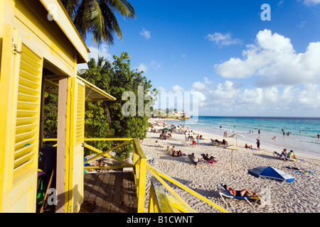 Lifequard Towert Accra Beach Rockley Barbados Caribbean Stock Photo