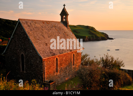 the chapel at hope cove , Devon Stock Photo