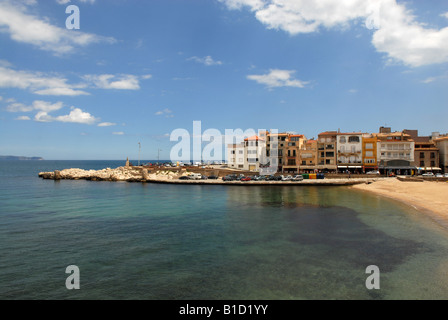 L Escala on the Bay of Roses Costa Brava Spain Stock Photo