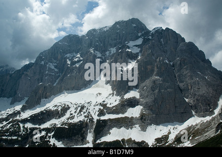 The north face of the 'Jof di Montasio' mount Stock Photo