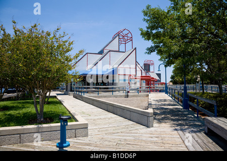 Jacksonville Maritime Museum on the Boardwalk at Friendship Park in downtown Jacksonville, Florida Stock Photo