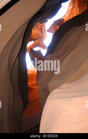 Antelope Slot Canyon, Navaho Tribal Lands, Page, Arizona USA Stock Photo