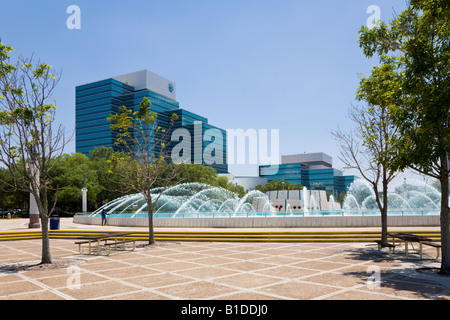 Fountain at Friendship Park in downtown Jacksonville, Florida Stock Photo