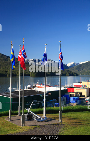 Waterfront in Prince Rupert British Columbia Stock Photo