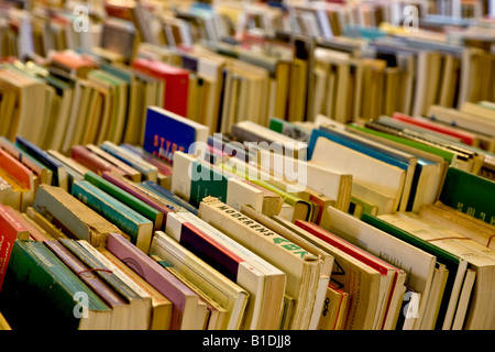 Old books for sale Stock Photo