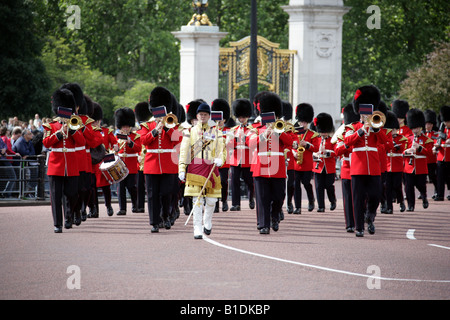 Coldstream Guards Band, Buckingham Palace, London, Trooping the Colour Ceremony June 14th 2008 Stock Photo