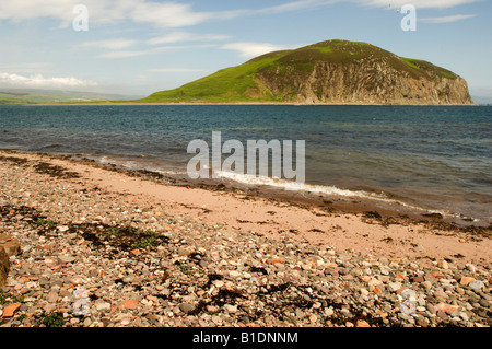 Davaar Island, Campbeltown is linked to the Mull of Kintyre by a causeway , Argyle Stock Photo