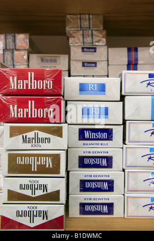 Greece Crete Packets of Cigarettes on sale in a shop Stock Photo - Alamy