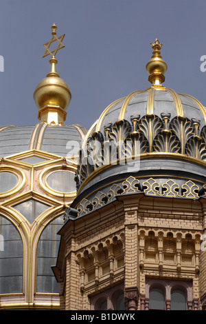 Berlin Germany the Neue Synagogue built in 1859 on Oranienburger Strasse in the Scheunenviertel district  of the city Stock Photo