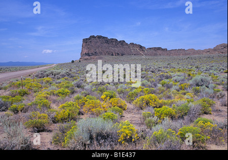 Fort Rock State Park in central Oregon Outback Stock Photo