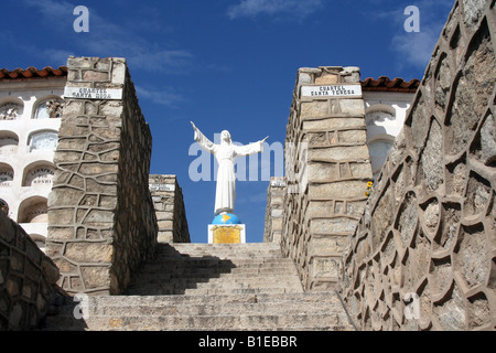 Old Yungay/Yungay Viejo, where an earthquake and landslide buried 25,000 people in 1970 in Peru's Ancash region. Stock Photo