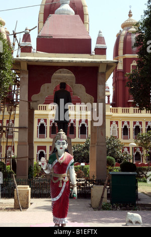 The gardens of Laxmi Narayan Birla Mandir Delhi Stock Photo