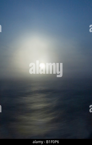 Moonlight on The Southern Ocean Intentional Blur Stock Photo