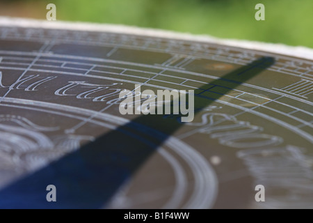 Sun Dial close up Stock Photo