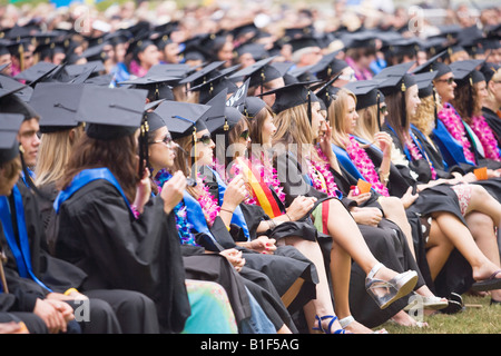 University of California at Santa Barbara graduating class Santa Barbara California United States of America North America Stock Photo