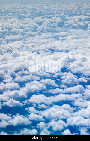 Aerial view of mid level clouds Stock Photo