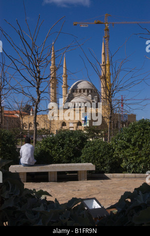 The Al Amine mosque in downtown Beirut nearing completion Stock Photo