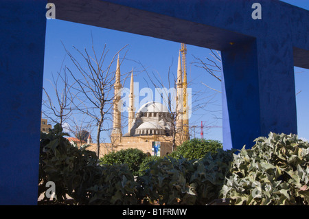 Al Amine mosque in downtown Beirut nearing completion Stock Photo