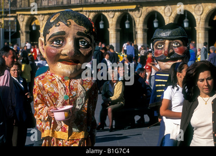 Spaniards, Spanish people, Juan Sahagun festival, Plaza Mayor, Salamanca, Salamanca Province, Castile-Leon, Spain, Europe Stock Photo