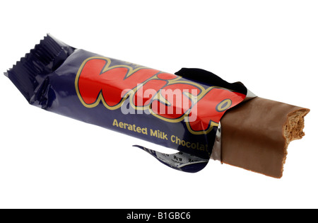 Cadburys Wispa Chocolate Bar Stock Photo