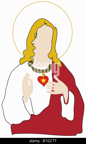 Sacred Heart of Jesus Stock Photo