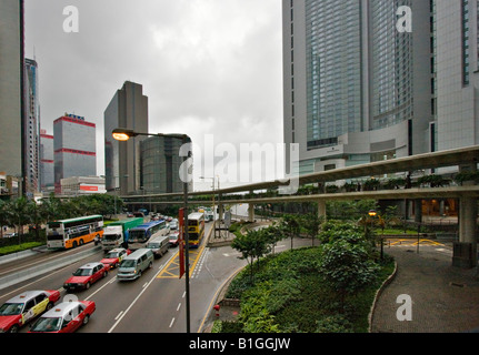 Connaught Road Central, Hong Kong Stock Photo