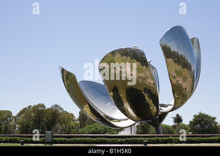 Flower sculpture in buenos aires Stock Photo