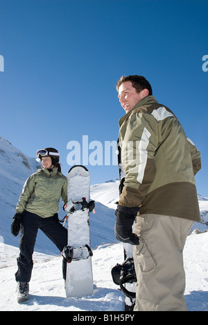 Snowboarders Stock Photo