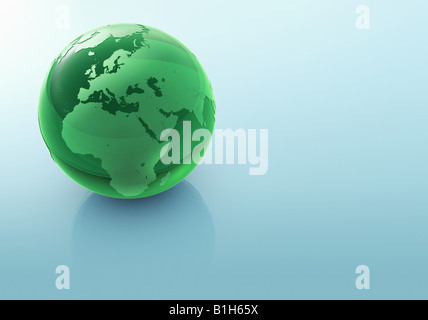 Computer generated globe Stock Photo