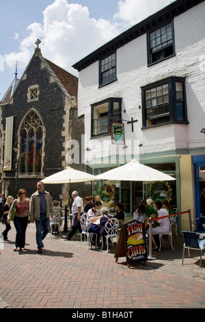 Fish and Chip Shop Canterbury Kent England Stock Photo